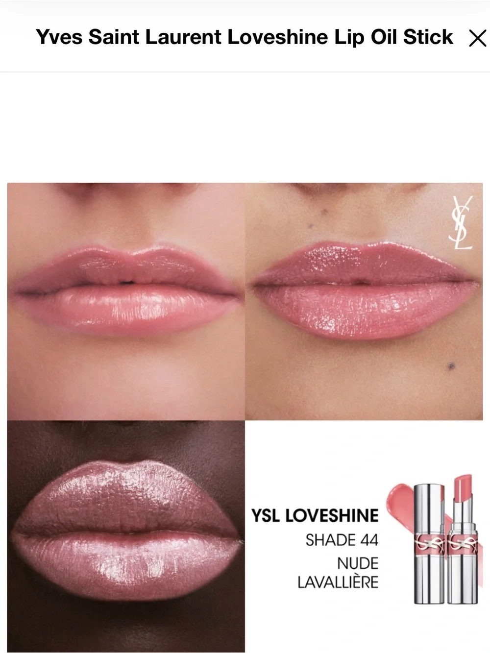 Yves Saint Laurent YSL LoveShine Lipstick - Shade 44 Nude